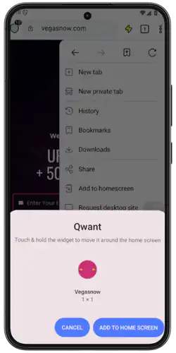 VegasNow App - Confirm installation